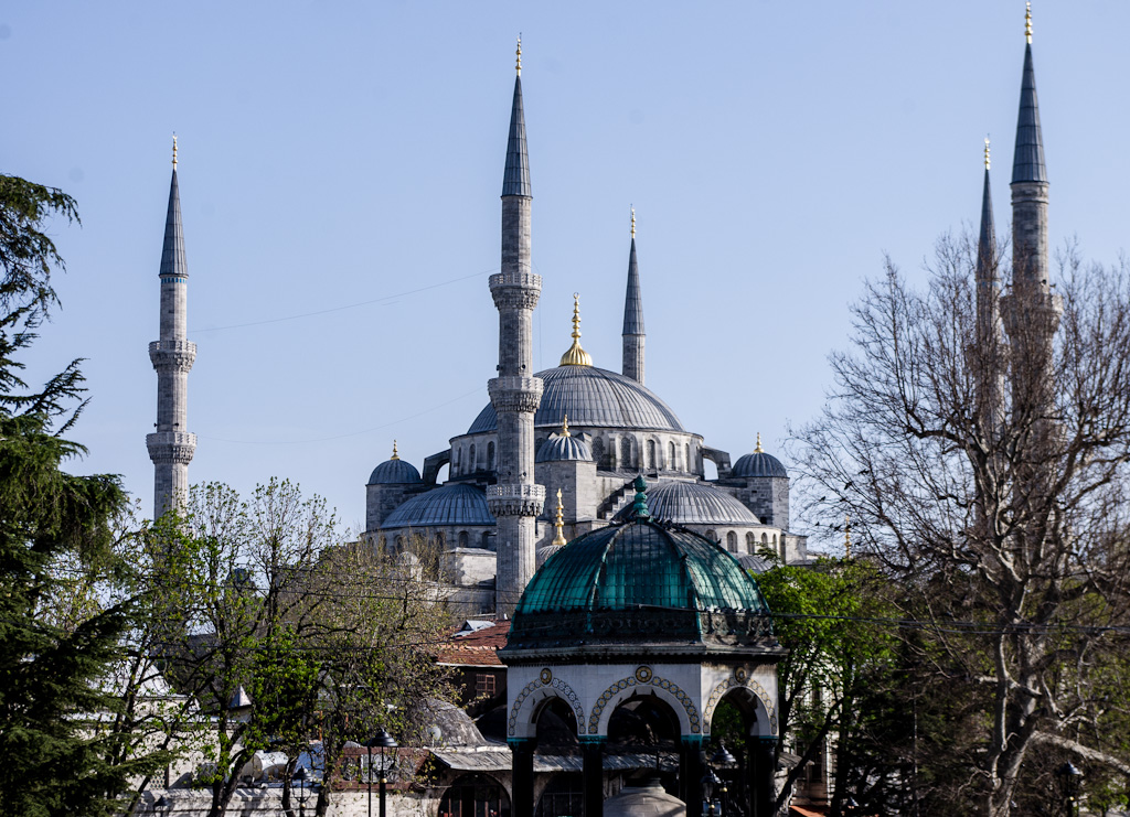 Sultan Ahmed (Blue) Mosque & Kaiser Wilhelm II Fountain